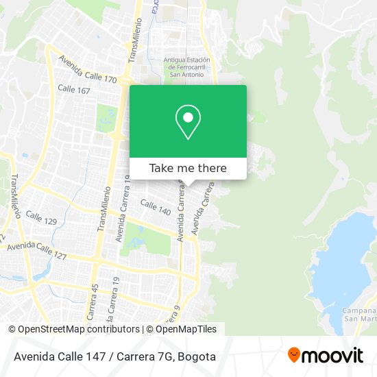 Mapa de Avenida Calle 147 / Carrera 7G