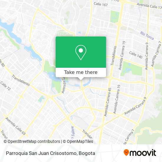 Mapa de Parroquia San Juan Crisostomo