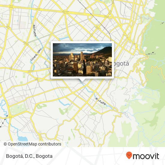 Bogotá, D.C. map