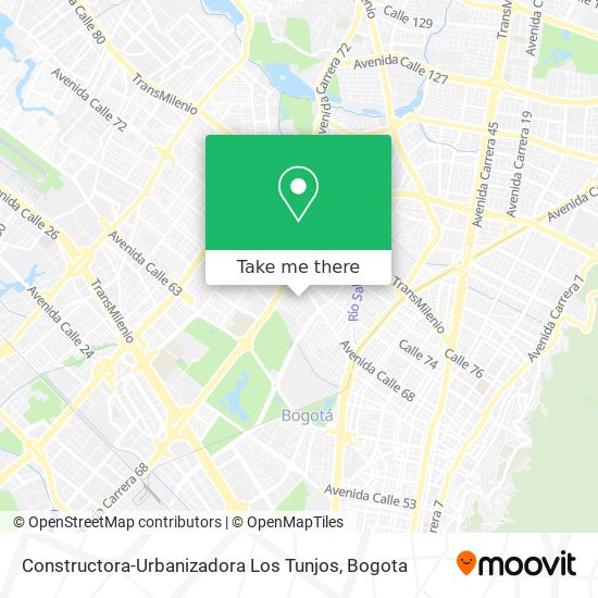 Constructora-Urbanizadora Los Tunjos map