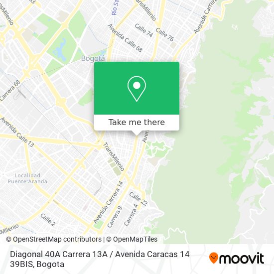 Diagonal 40A Carrera 13A / Avenida Caracas 14 39BIS map