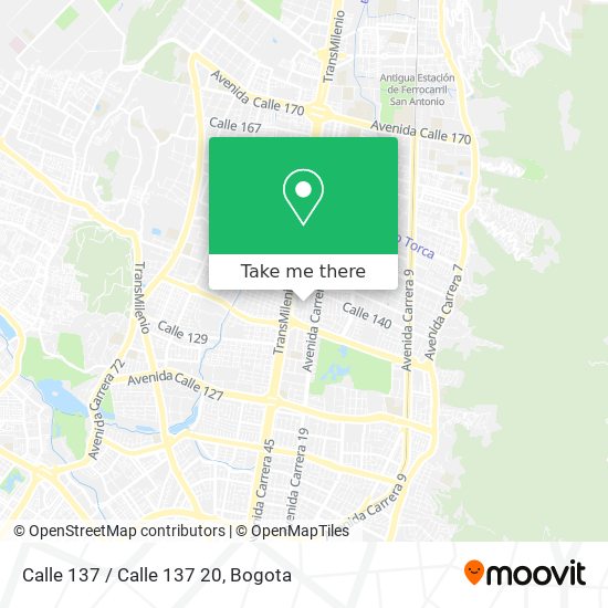 Mapa de Calle 137 / Calle 137 20