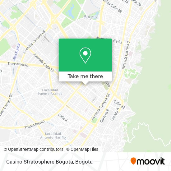 Casino Stratosphere Bogota map