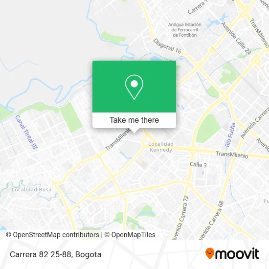 Carrera 82 25-88 map
