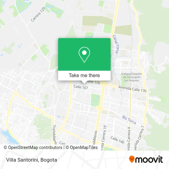 Mapa de Villa Santorini