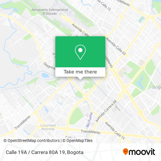 Calle 19A / Carrera 80A 19 map