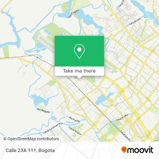 Calle 23A 111 map