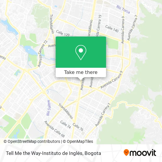 Mapa de Tell Me the Way-Instituto de Inglés