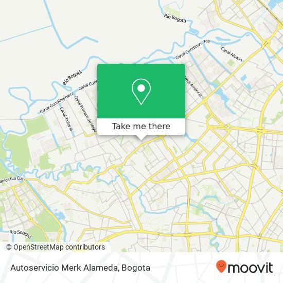 Autoservicio Merk Alameda map