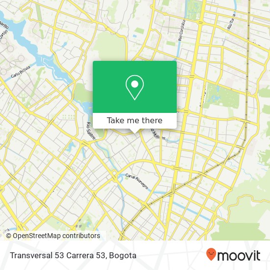 Transversal 53 Carrera 53 map