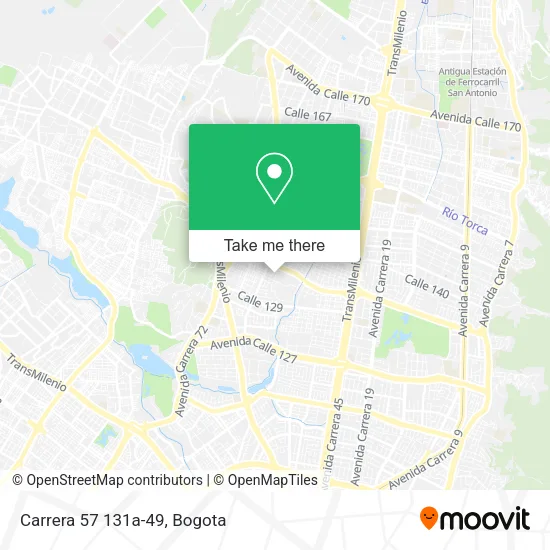Carrera 57 131a-49 map