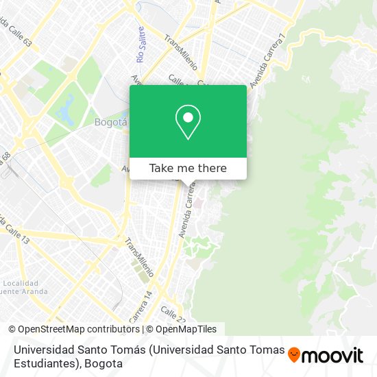 Universidad Santo Tomás (Universidad Santo Tomas Estudiantes) map