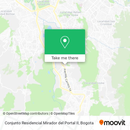 Mapa de Conjunto Residencial Mirador del Portal II