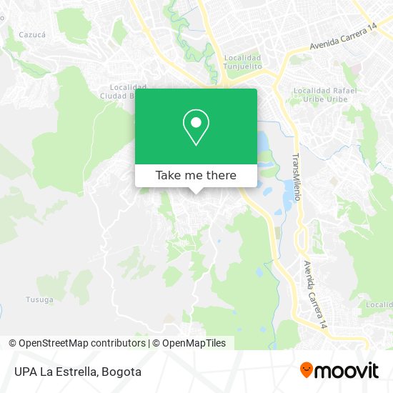 UPA La Estrella map