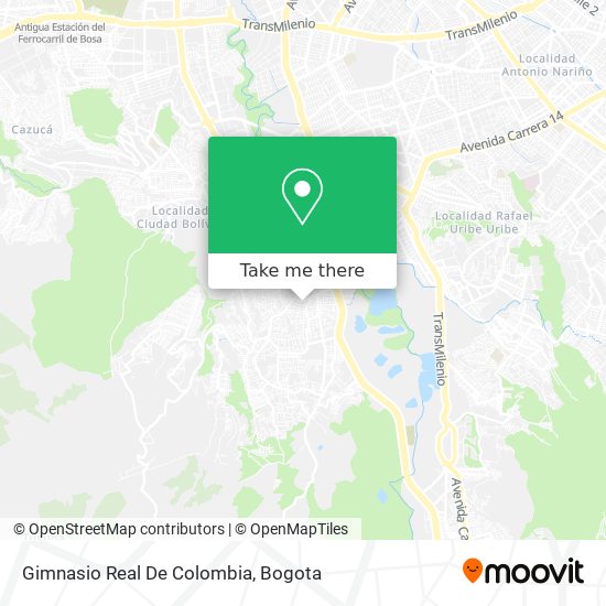 Gimnasio Real De Colombia map