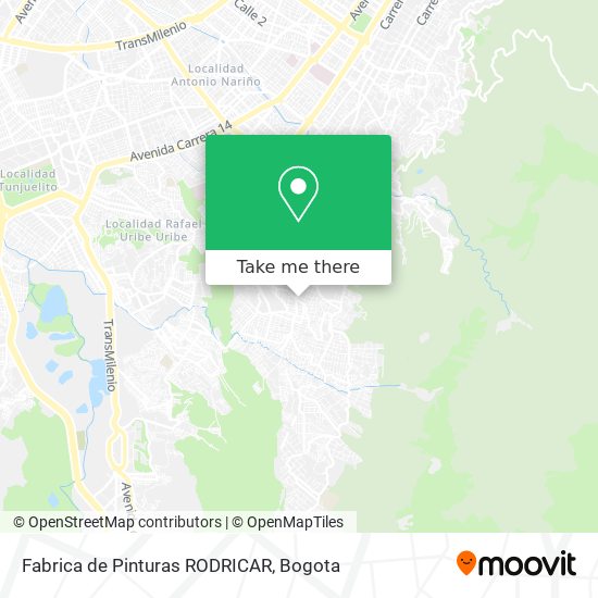 Fabrica de Pinturas RODRICAR map