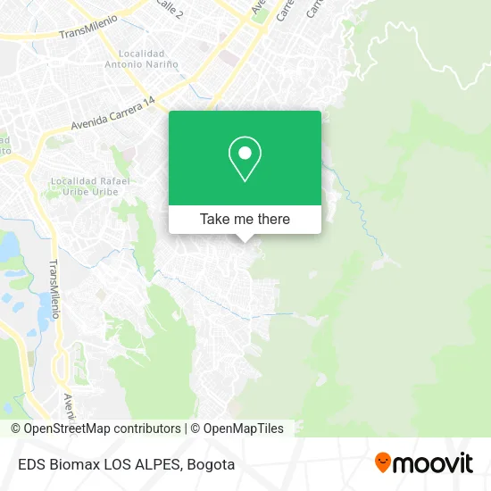 EDS Biomax LOS ALPES map