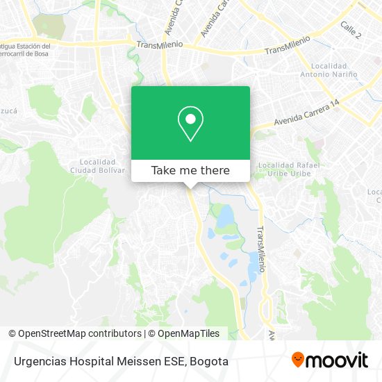 Mapa de Urgencias Hospital Meissen ESE