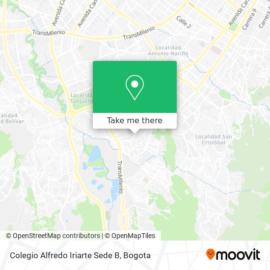 Colegio Alfredo Iriarte Sede B map