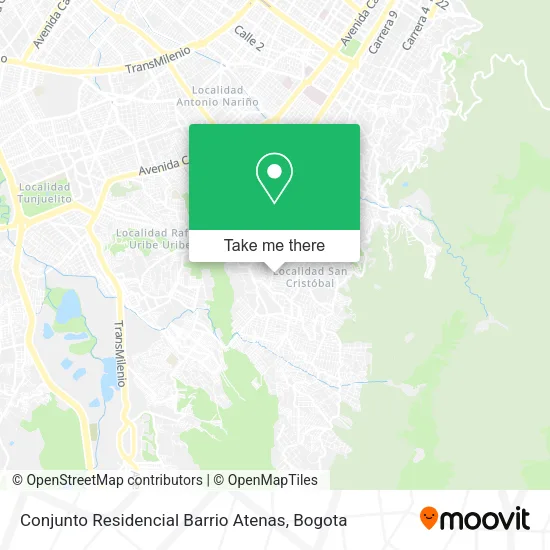 Mapa de Conjunto Residencial Barrio Atenas