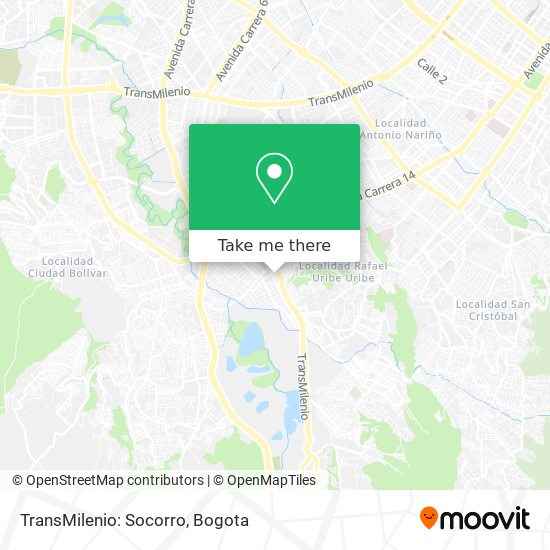 TransMilenio: Socorro map