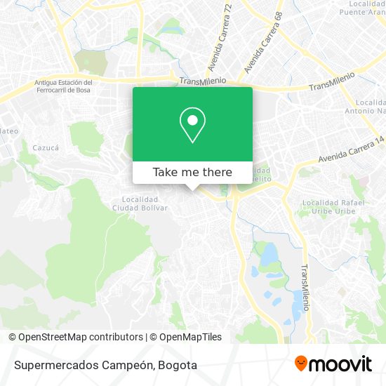 Supermercados Campeón map