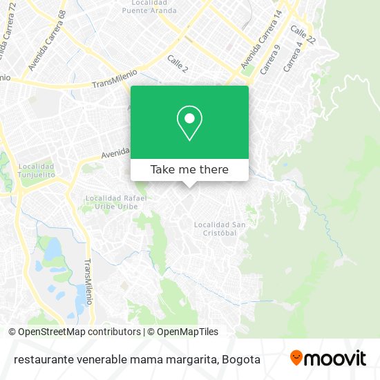 restaurante venerable mama margarita map