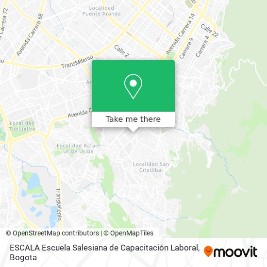 ESCALA Escuela Salesiana de Capacitación Laboral map