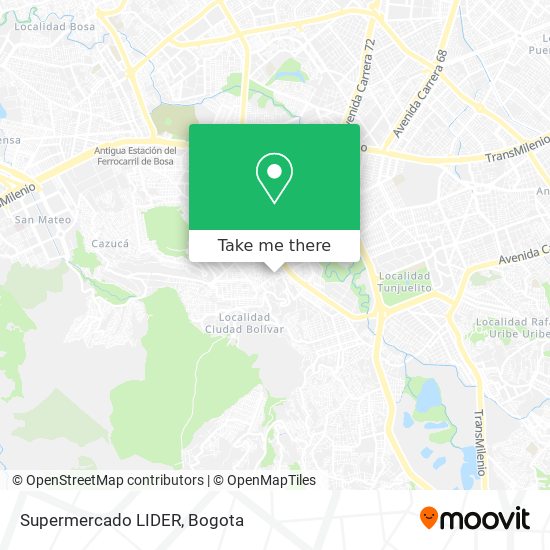 Supermercado LIDER map