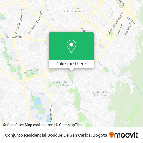 Conjunto Residencial Bosque De San Carlos map