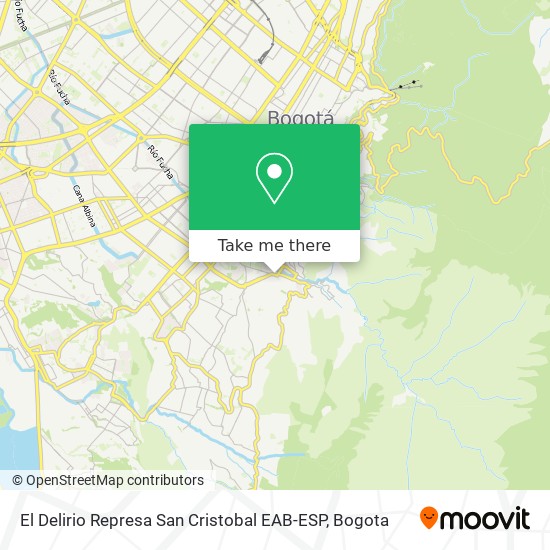 El Delirio Represa San Cristobal EAB-ESP map