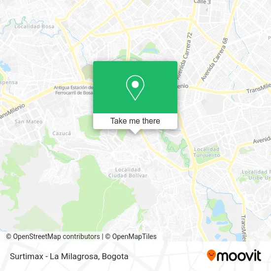 Surtimax - La Milagrosa map