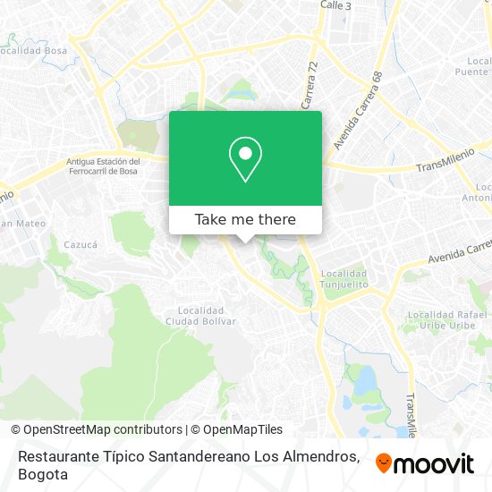 Restaurante Típico Santandereano Los Almendros map