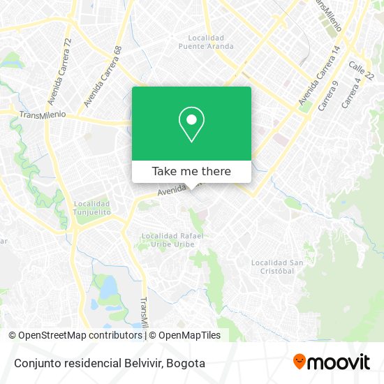 Mapa de Conjunto residencial Belvivir