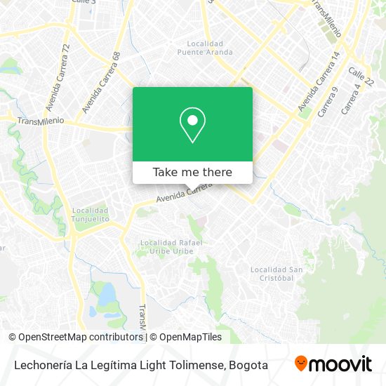 Lechonería La Legítima Light Tolimense map