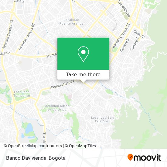 Banco Davivienda map