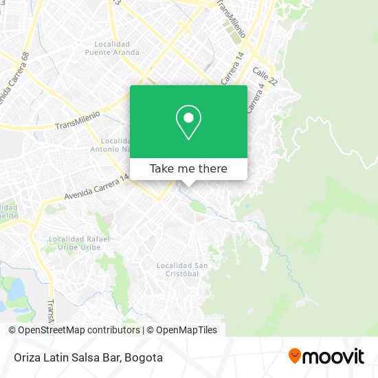 Oriza Latin Salsa Bar map