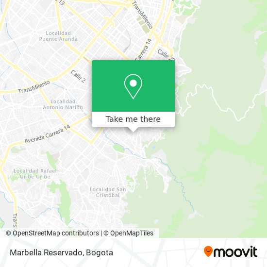 Marbella Reservado map