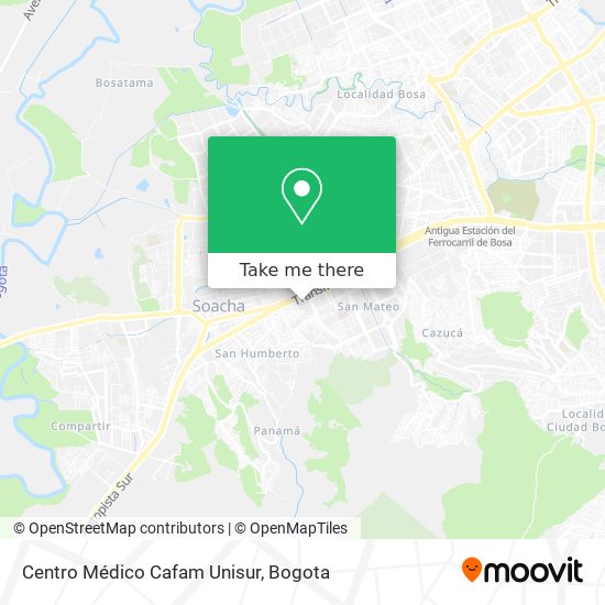 Centro Médico Cafam Unisur map