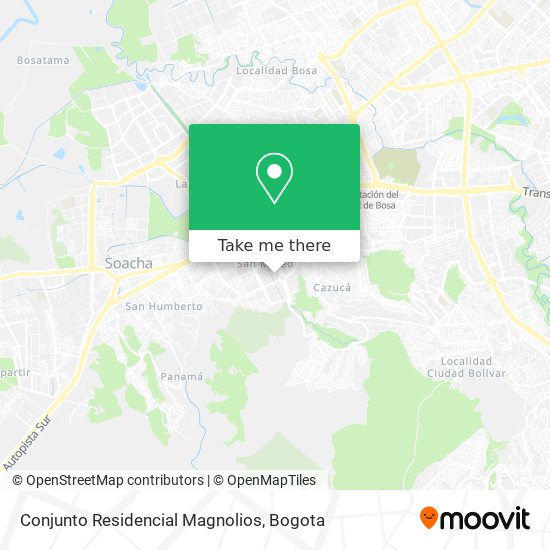 Conjunto Residencial Magnolios map