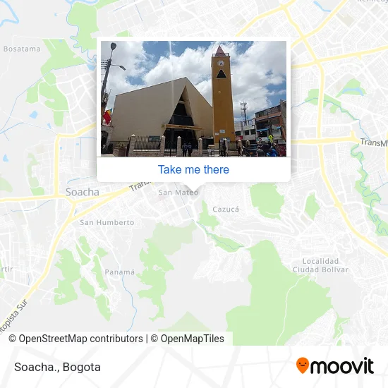 Soacha. map