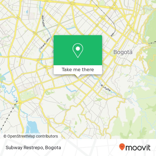 Subway Restrepo map