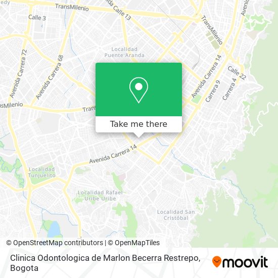 Clinica Odontologica de Marlon Becerra Restrepo map
