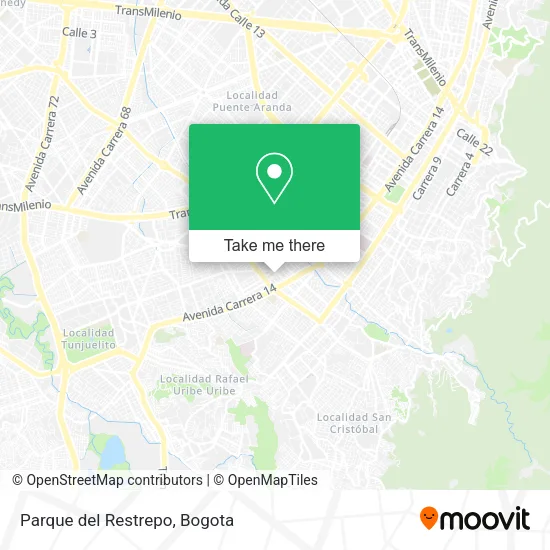 Mapa de Parque del Restrepo