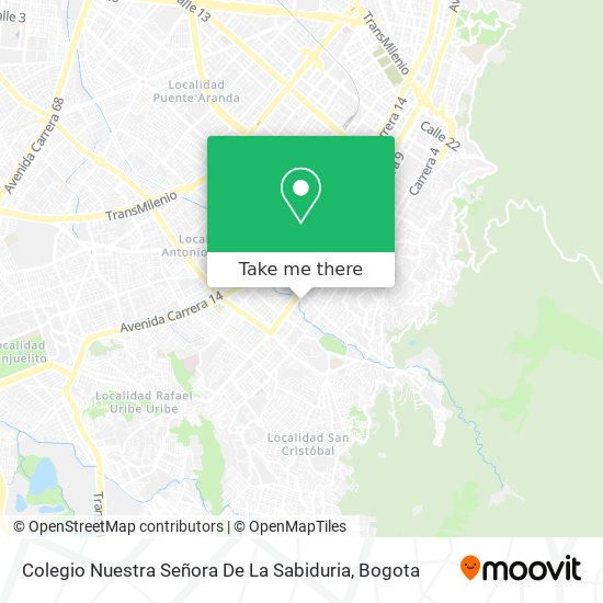 Colegio Nuestra Señora De La Sabiduria map