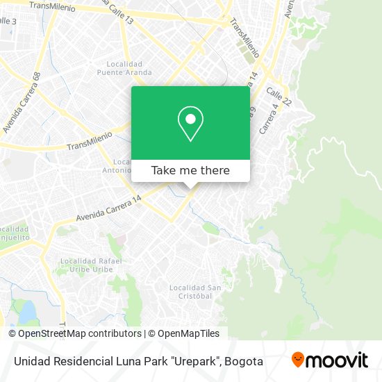 Mapa de Unidad Residencial Luna Park "Urepark"
