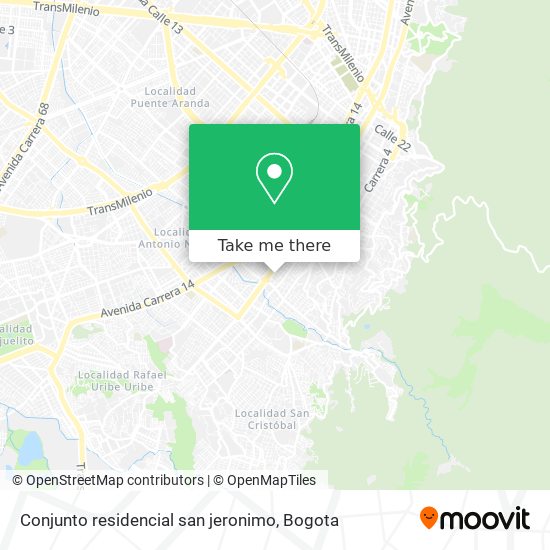 Conjunto residencial san jeronimo map