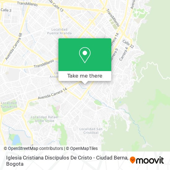 Iglesia Cristiana Discípulos De Cristo - Ciudad Berna map