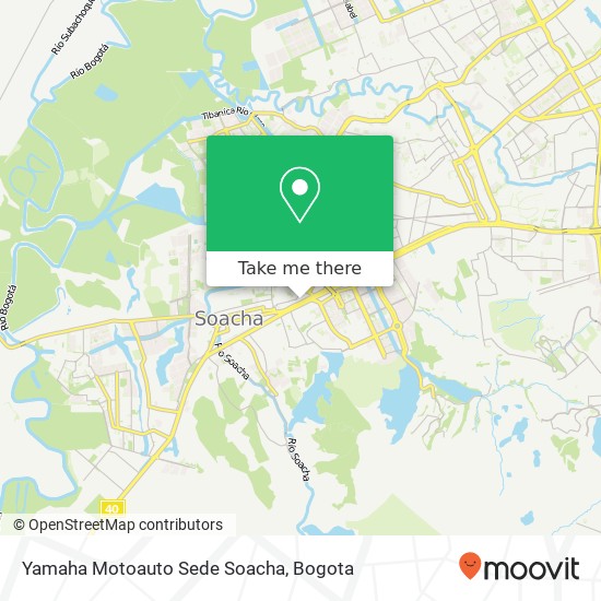 Mapa de Yamaha Motoauto Sede Soacha