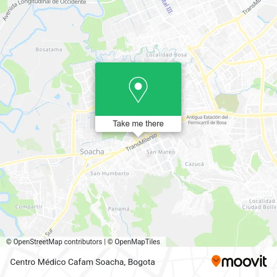 Centro Médico Cafam Soacha map